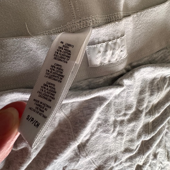 SKIMS (S) Women’s Boyfriend Cotton Jersey Boxer Shorts Light Heather Grey - Picture 7 of 8